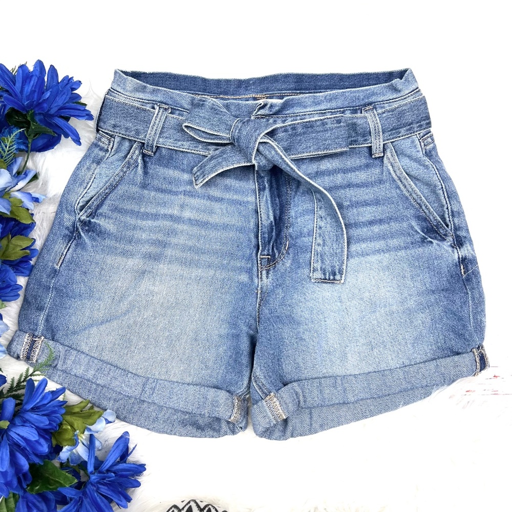 |•KANCAN•| Belted Denim Jean Shorts Size 26
